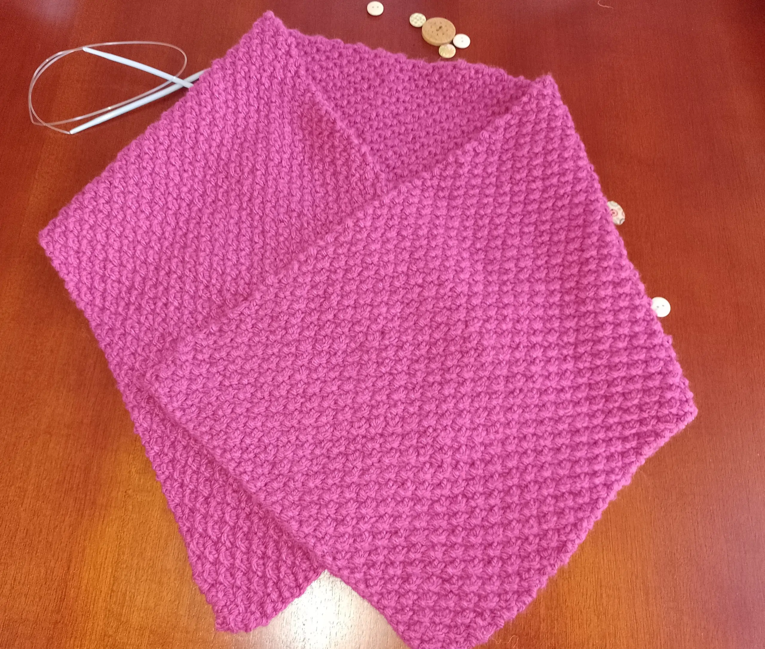 Echarpie a dos agujas