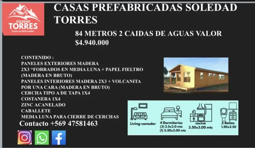 SOMOS UNA EMPRESA REGIONAL DE VENTA DE CASAS PREFABRICADAS Y TRANSPORTES TORRES - Imagen 6