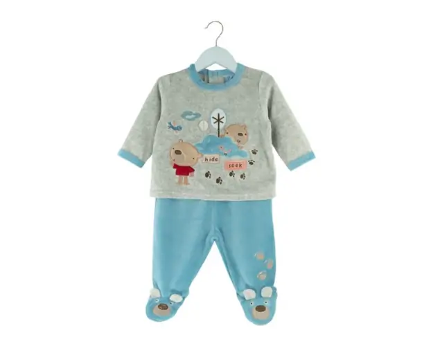 Traje de 2 piezas Bear gris