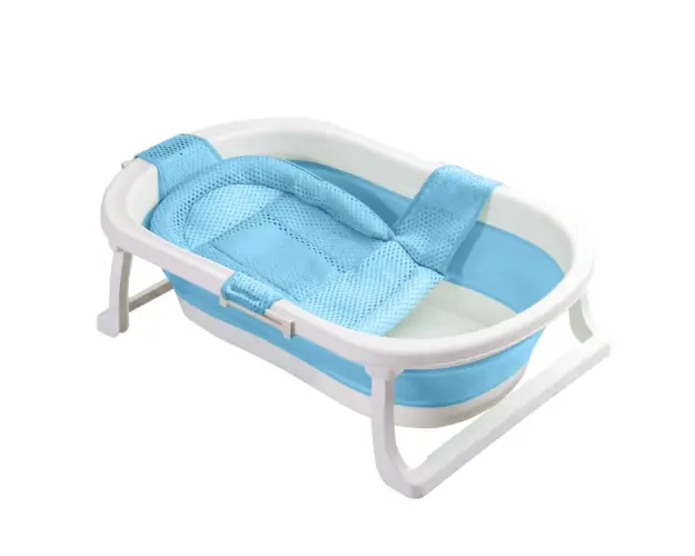 Bañera plegable Jelly con hamaca Azul