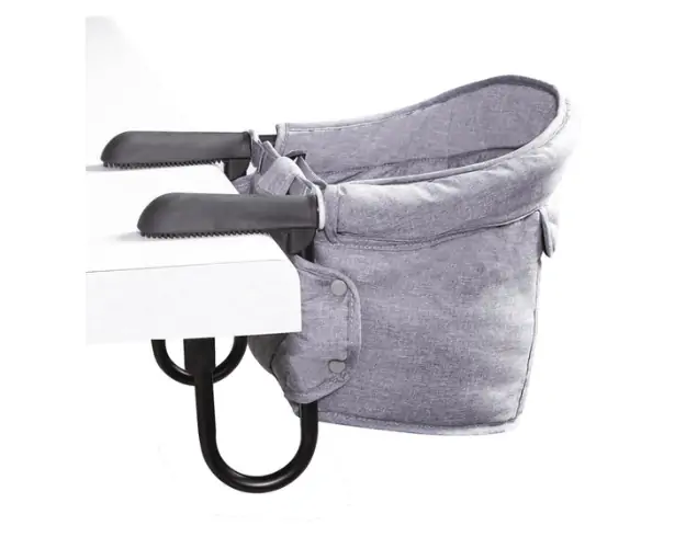 Silla de Comer Eat & Bear Gris Sujeción de Mesa Portable