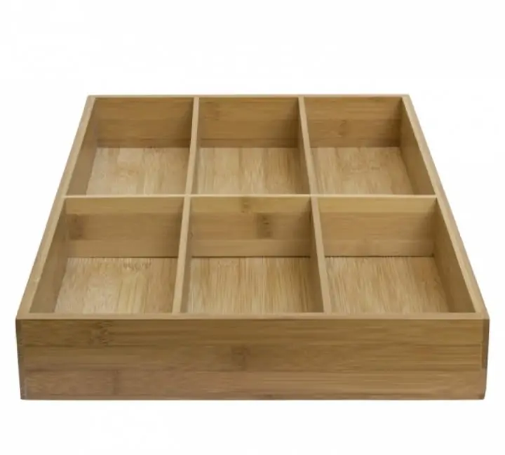 CUBERTERO BAMBU NATURAL 47x30x6cm - Imagen 2
