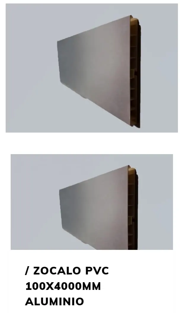 ZOCALO PVC ALUMINIO 100x400mm